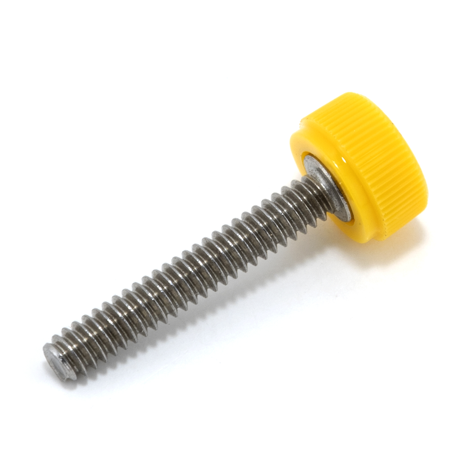 #6-32 X 7/8" Yellow Knurled Round - Thumb Screw Depot®